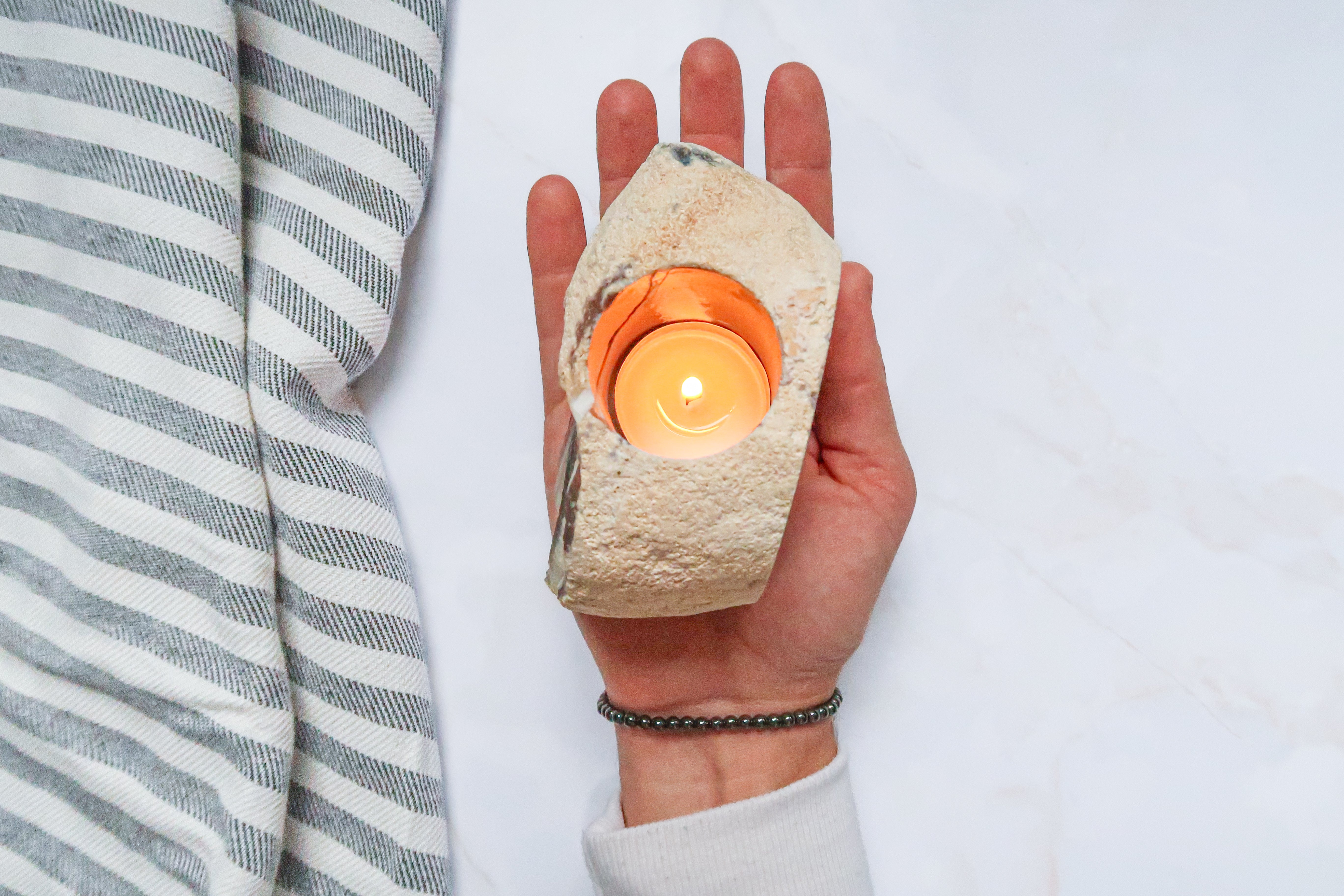 Agate Tealight Holder