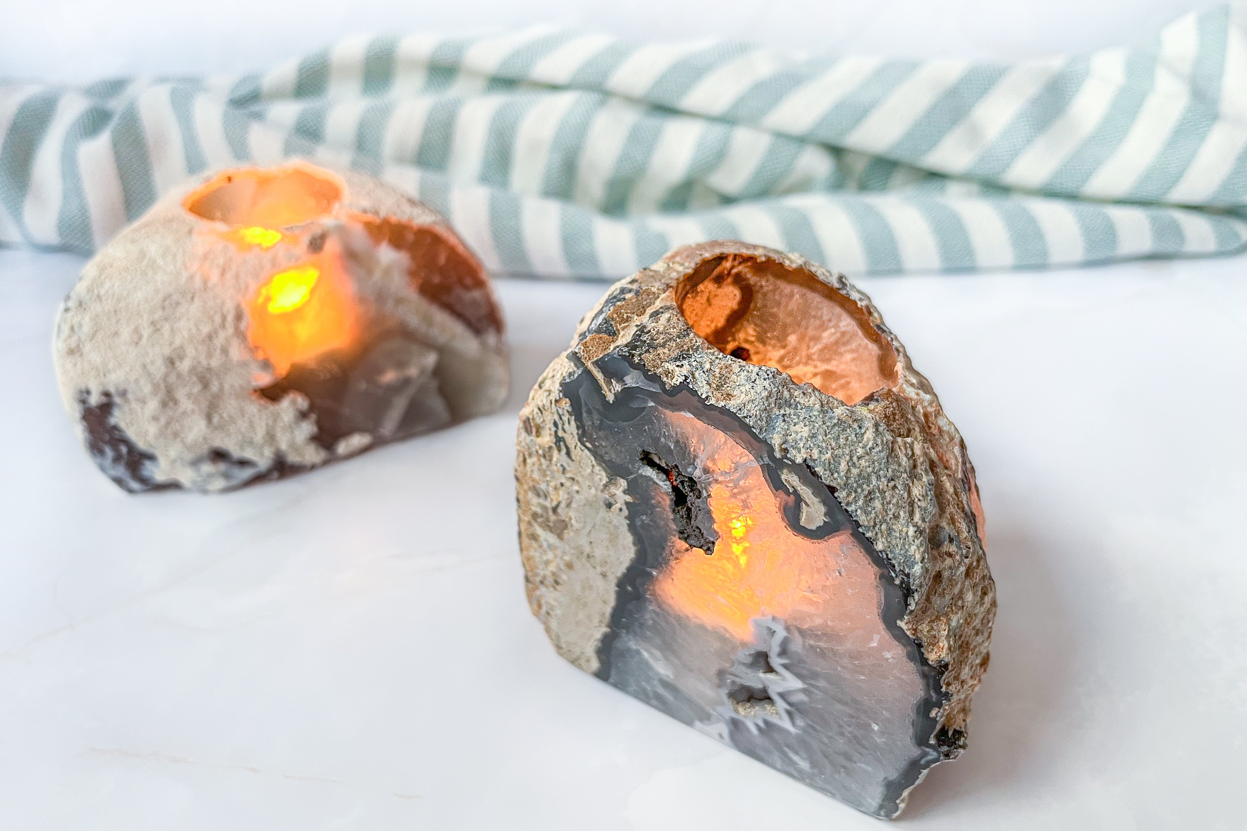 Agate Tealight Holder
