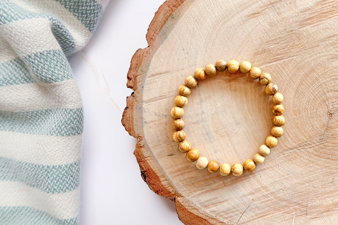 Palo Santo stretch bracelet