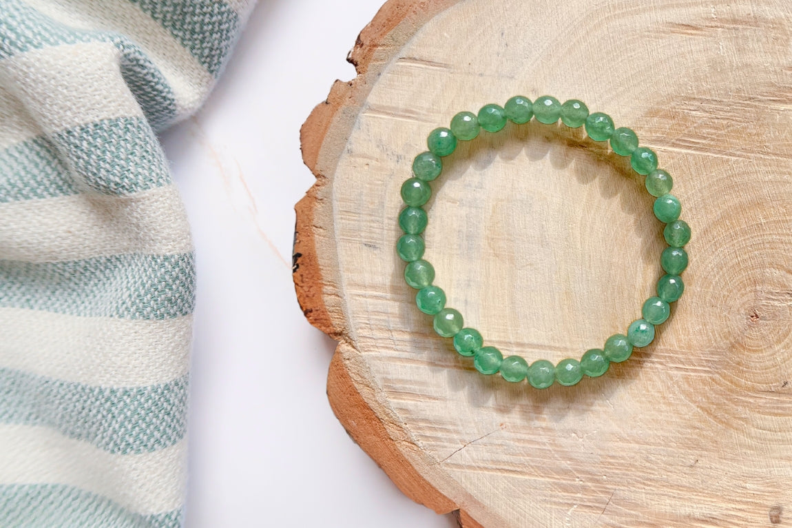 Green Aventurine facet bracelet